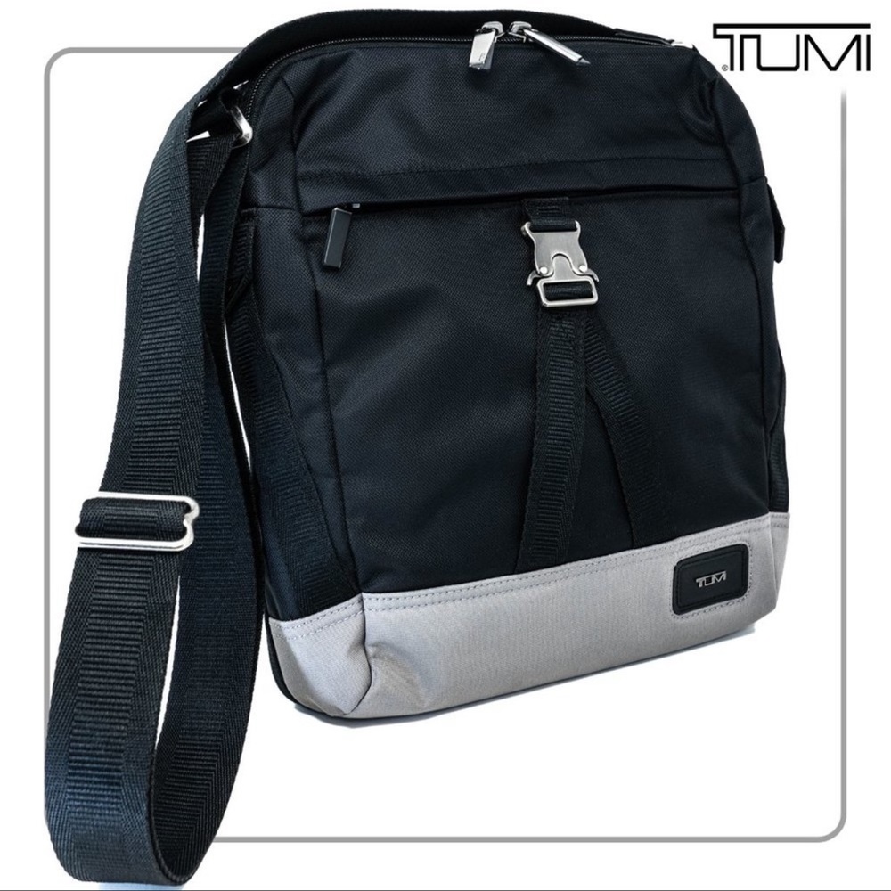 Tumi expandable shoulder bag